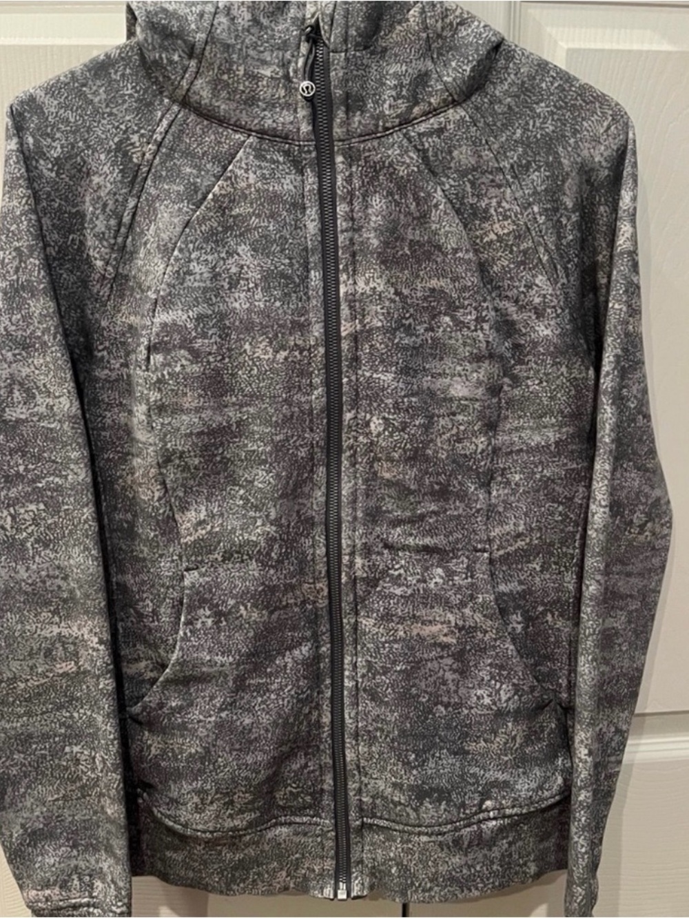 Rare lululemon athletica Gray Marled Scuba Hoodie Sweatshirt
